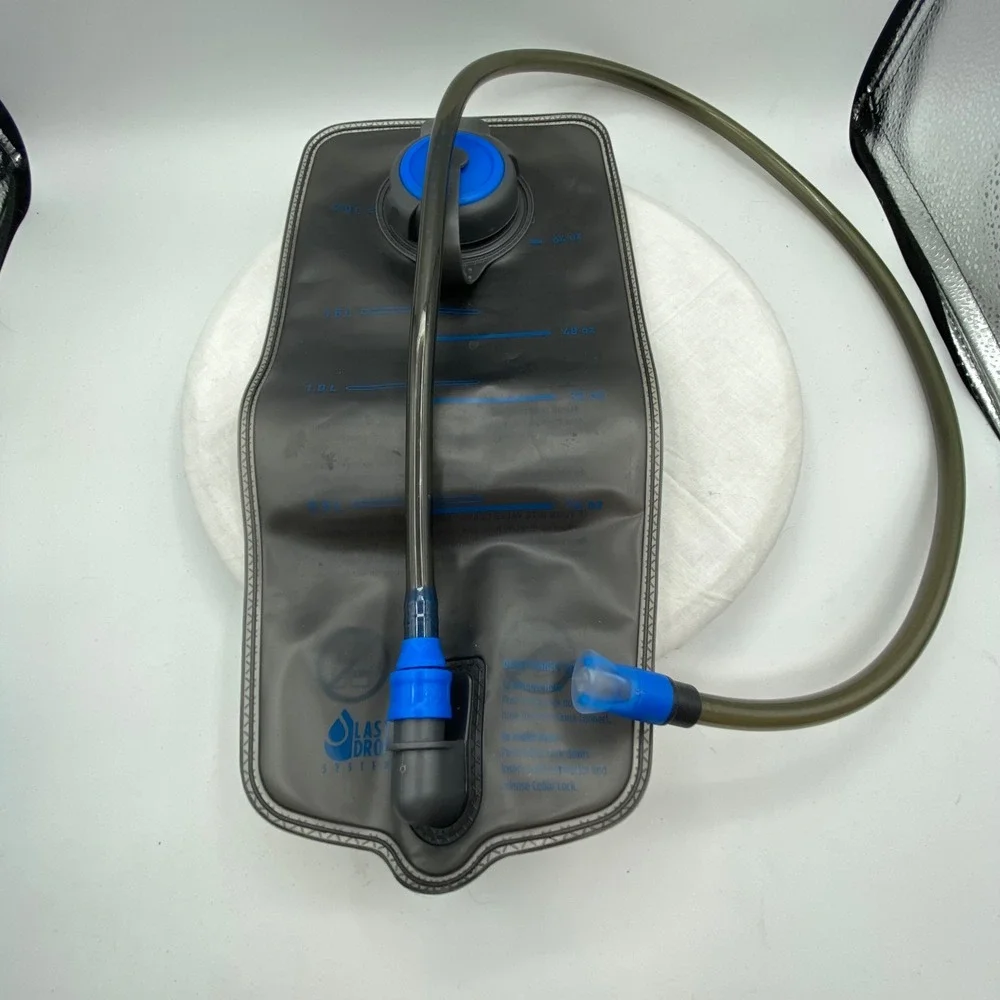 Outdoor Products 2L Hydration Bladder Reservoir Last Drop System Smoke Blue